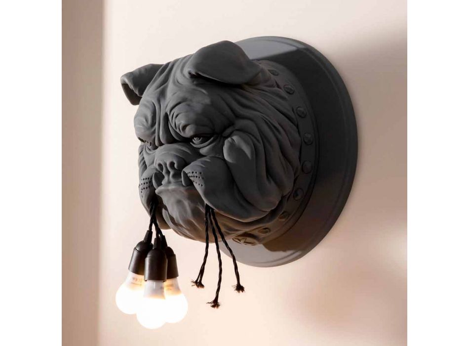 Applique a Muro a 3 Luci in Ceramica Grigia o Bianca Design Moderno - Dogbull