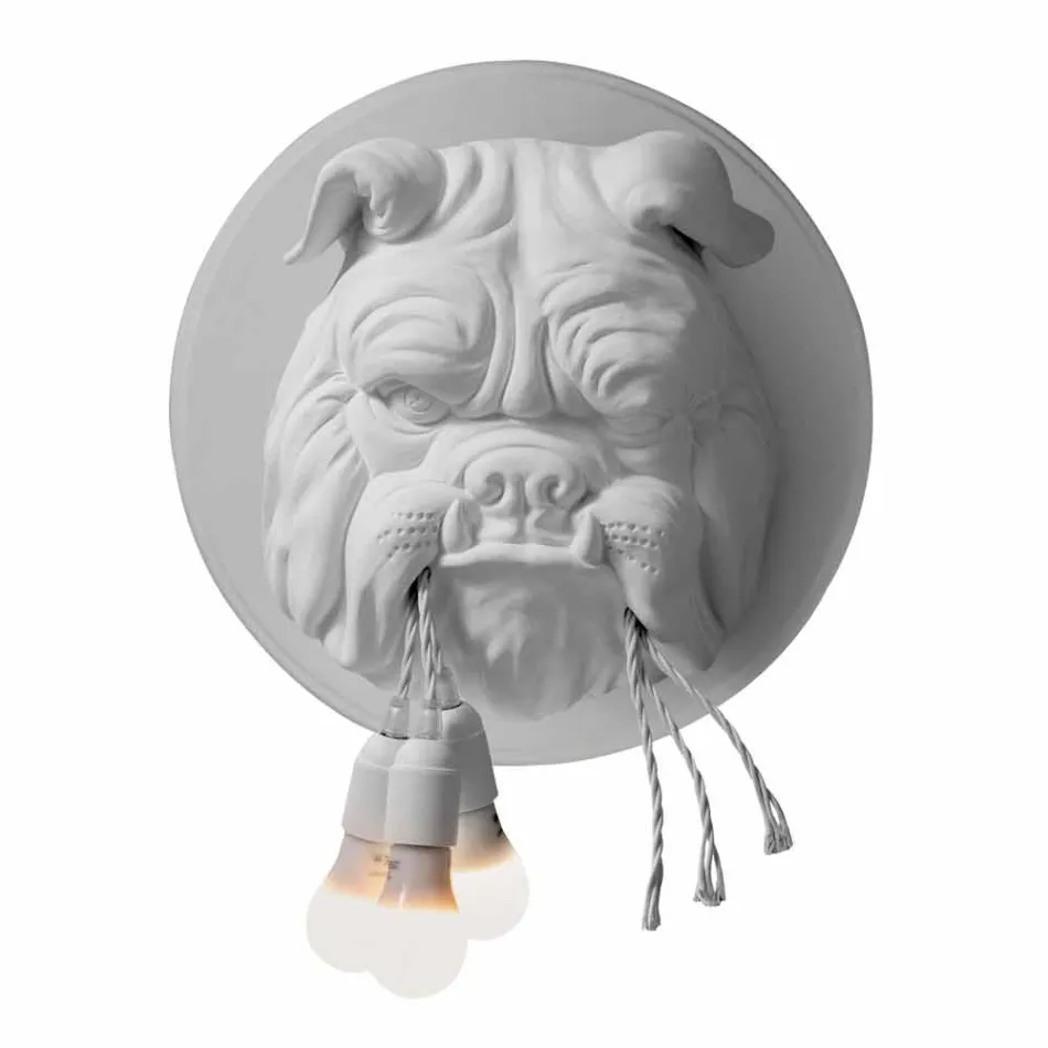 Applique a Muro a 3 Luci in Ceramica Grigia o Bianca Design Moderno - Dogbull Viadurini