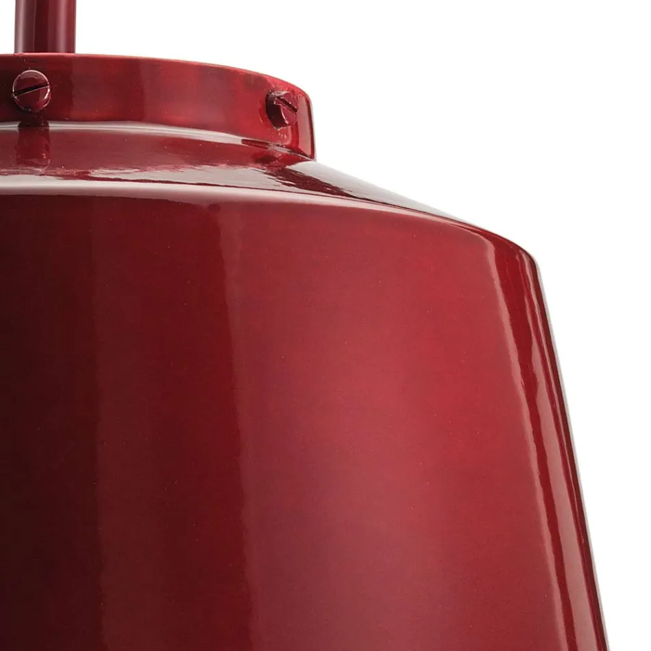 Applique a Muro Metallo e Ceramica Artigianale con Doppia Apertura - 50S Viadurini