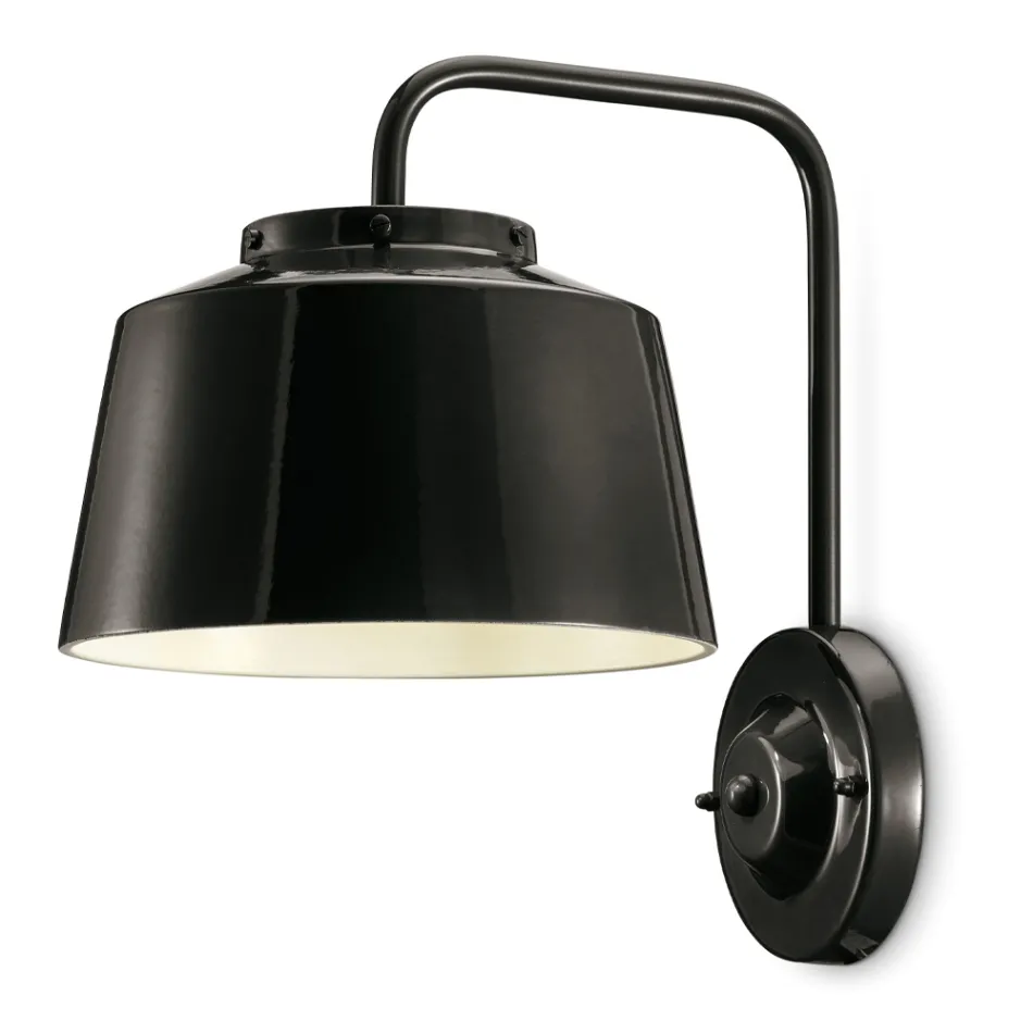 Applique a Muro Metallo e Ceramica Artigianale con Doppia Apertura - 50S Viadurini