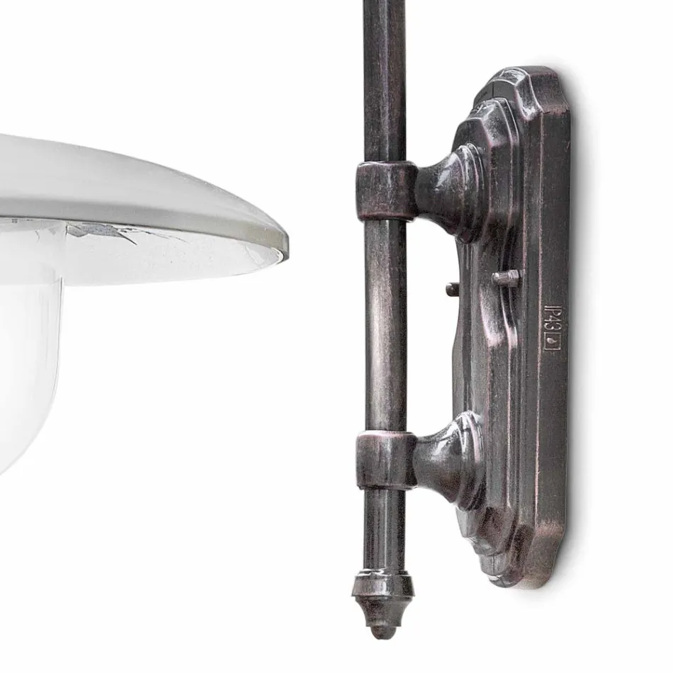 Applique a Parete in Alluminio e Decoro a Mano Design Classico - Campobasso Viadurini