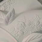 Applique a Parete in Ceramica Bianca Opaca Design a Pesce Decorato - Pesce Viadurini