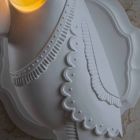 Applique a Parete in Ceramica Bianca Opaca Design Moderno Italiano - Tucano Viadurini
