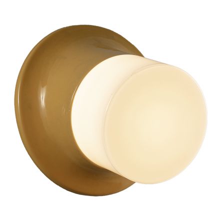 Applique da Esterno in Maiolica e Vetro Soffiato Made in Italy - Toscot Swinger Viadurini