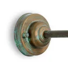 Applique da Esterno in Ottone, Vetro Opale e IP44 Made in Italy - Drago Viadurini