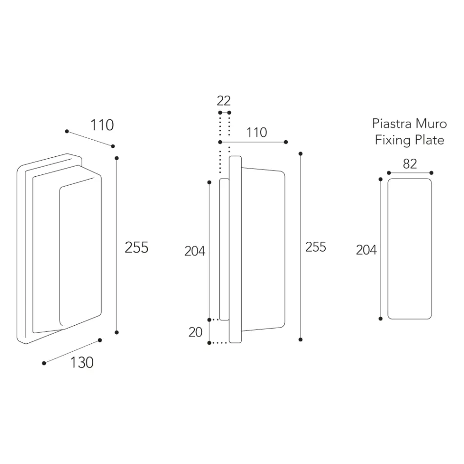 Applique da Esterno in Ottone Vintage con Attacco E27 e IP44 - Cristallo Viadurini