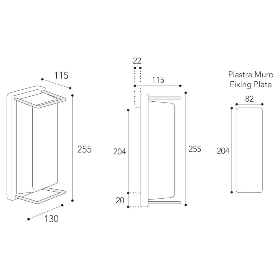 Applique da Esterno in Ottone Vintage, E27 e Luce Elegante - Cristallo Viadurini