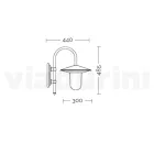 Applique da Esterno Vintage in Alluminio Antracite Made in Italy - Belen Viadurini