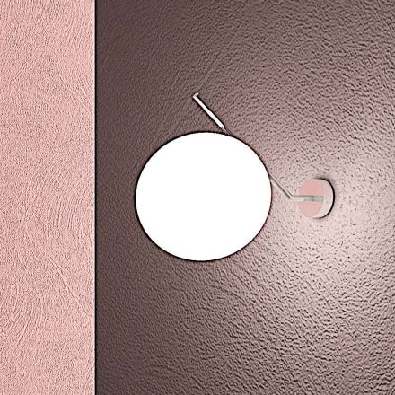 Applique da Parete Artigianale in Vetro Veneziano Soffiato a Mano - Neve Viadurini