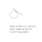 Applique da Parete Artigianale in Vetro Veneziano Soffiato a Mano - Neve Viadurini