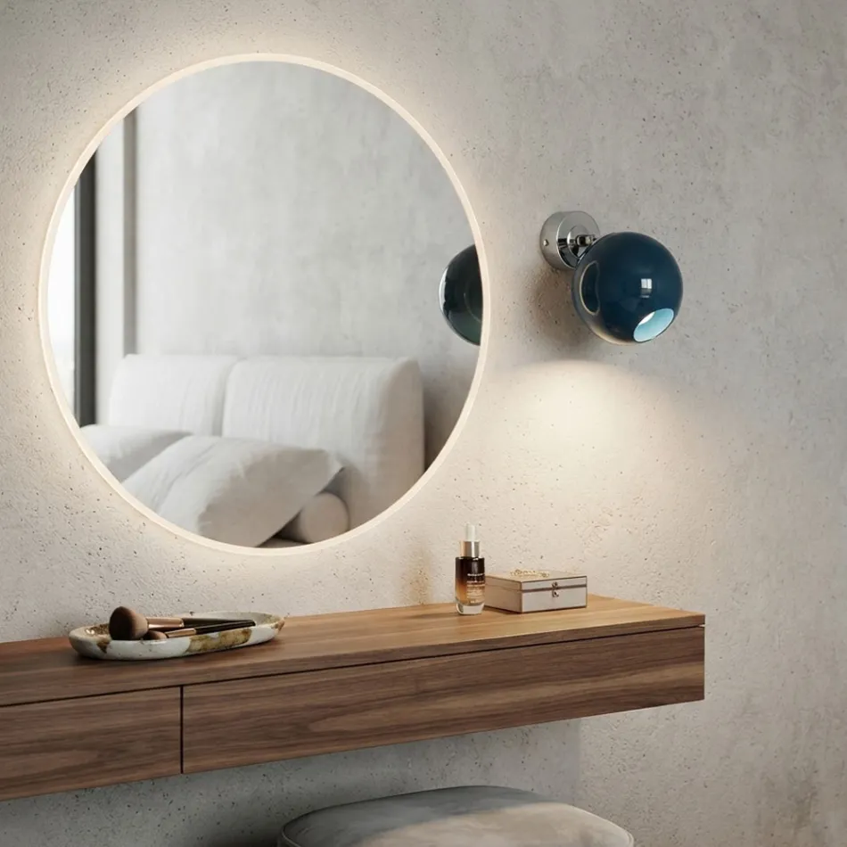 Applique da Parete con Lume Piccolo in Vetro Veneziano Made in Italy - Lumira Viadurini