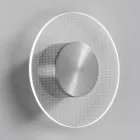 Applique da Parete in Metallo e Diffusore in Plexiglass Micro-Puntinato - Nora Viadurini