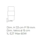 Applique da Parete in Vetro Soffiato a Mano a Venezia e Metallo - Satomi Viadurini