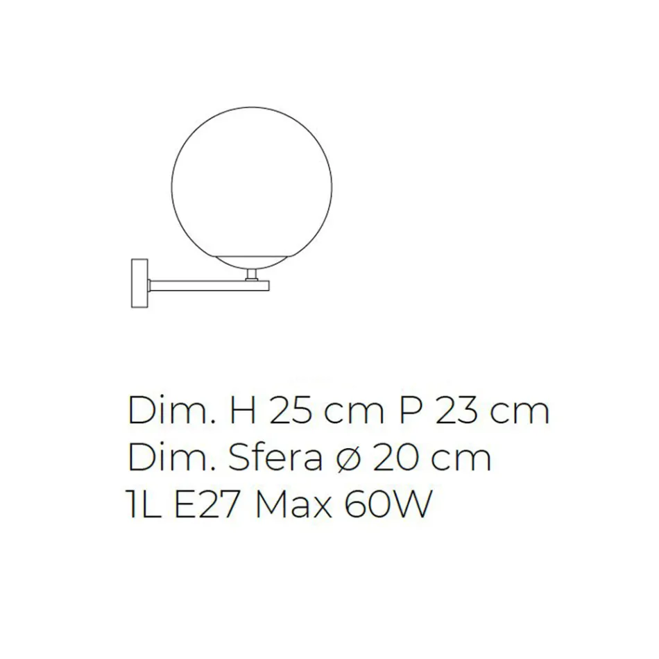 Applique da Parete in Vetro Veneziano Soffiato a Mano Design Moderno - Luna Viadurini