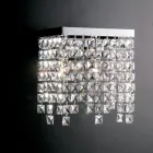 Applique in Ferro Cromato con Strass Made in Italy per Arredare L’interno - Africa Viadurini