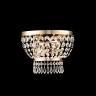 Applique in Ferro e Dorato con Strass Made in Italy per Arredare L’interno - Austria Viadurini