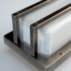 Applique in Ottone Vintage, E27 e Luce d’Atmosfera Made in Italy - Cristallo Viadurini