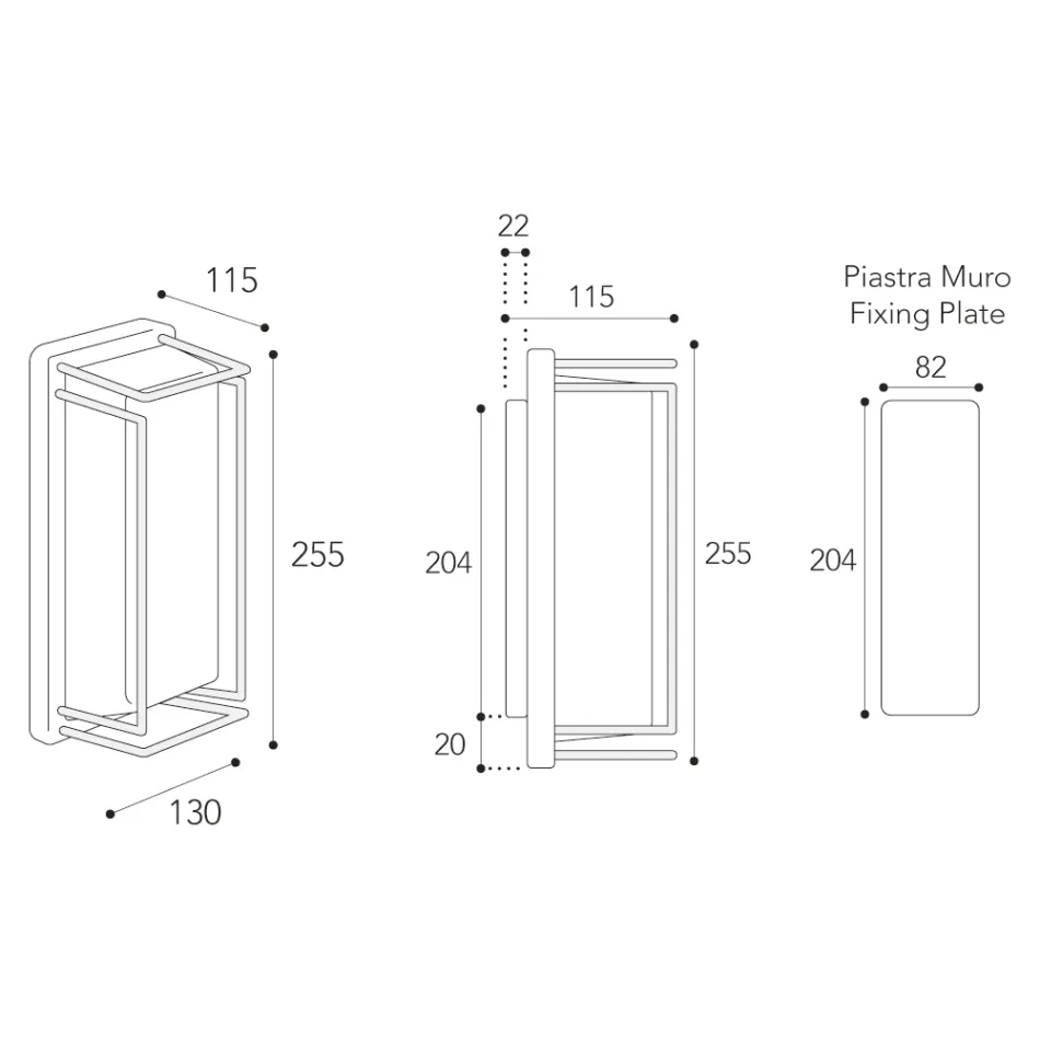 Applique in Ottone Vintage Interamente Realizzata in Italia - Cristallo Viadurini
