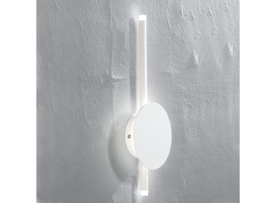 Applique LED di Design Moderno in Metallo Bianco, Nero o Oro - Lancetta