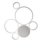 Applique LED Moderna in Metallo Verniciato Finitura Oro o Argento - Punto Viadurini