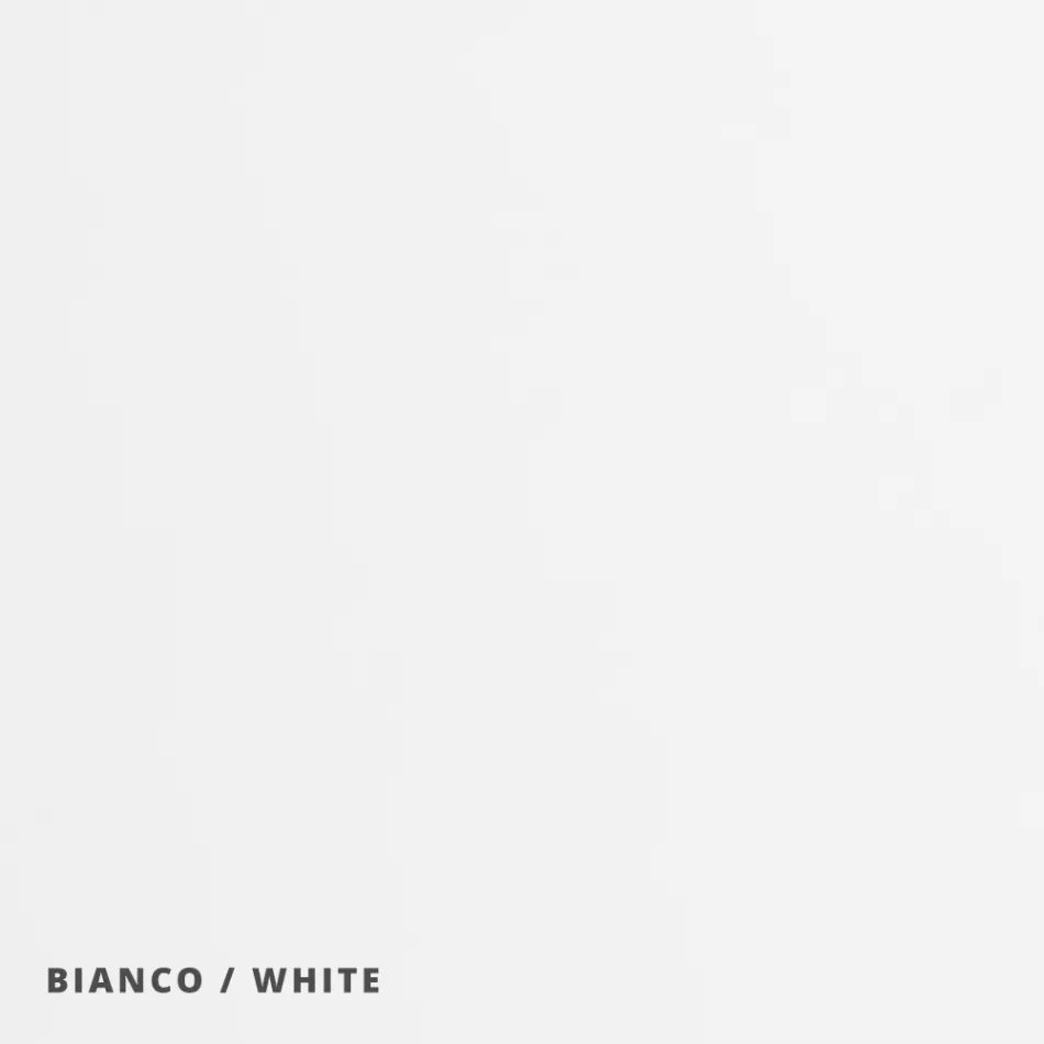 Applique o Plafoniera in Alluminio, Metallo e Luce in Vetro Bianco - Luma Viadurini