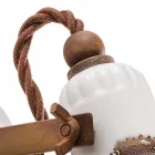 Applique orientabile a faretto in ceramica e metallo Kendra Ferroluce Viadurini