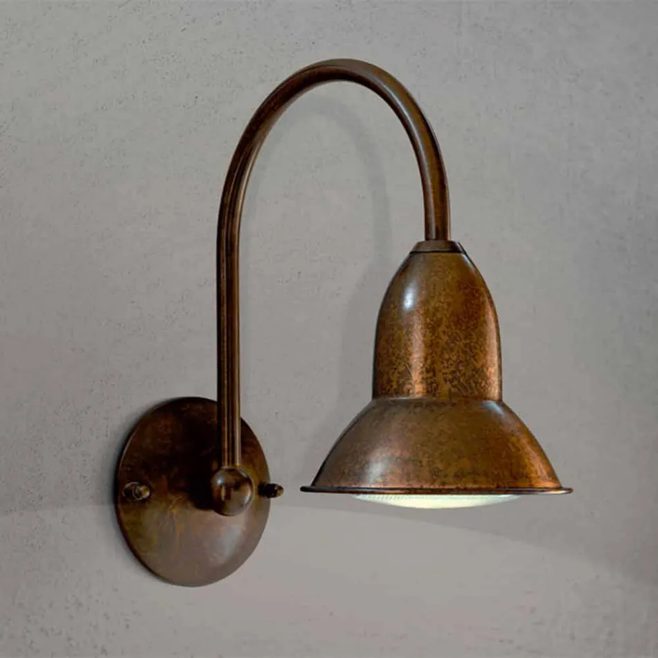 Applique per esterni in ottone finitura nichel Jasmine Viadurini