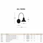 Applique per esterni in ottone finitura nichel Jasmine Viadurini