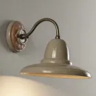 Applique Rotonda da Giardino Artigianale in Galestro Made in Italy - Toscot Spoleto Viadurini