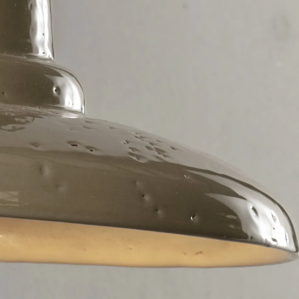 Applique Rotonda da Giardino Artigianale in Galestro Made in Italy - Toscot Spoleto Viadurini