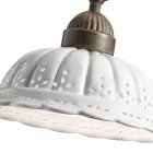 Applique stile liberty in ceramica di Bassano Anita Il Fanale Viadurini