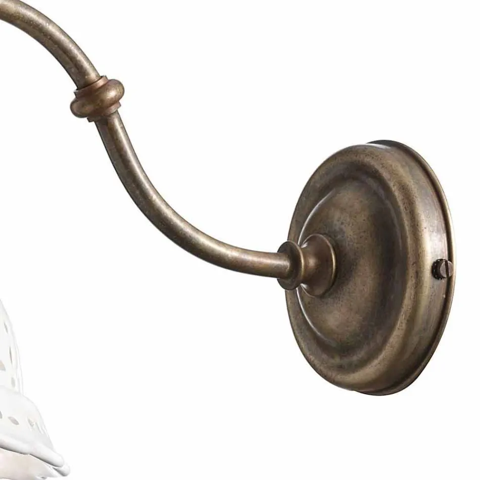 Applique stile liberty in ceramica di Bassano Anita Il Fanale Viadurini