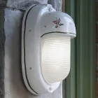 Applique Verticale da Esterno in Ceramica Fiori Dipinti a Mano - Brindisi Viadurini