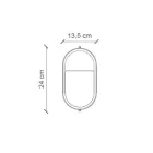 Applique Verticale da Esterno in Ceramica Fiori Dipinti a Mano - Brindisi Viadurini