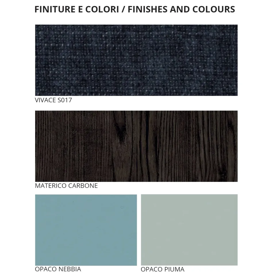 Arredamento Camera da Letto a 7 Elementi Stile Moderno Made in Italy - Polinesia Viadurini