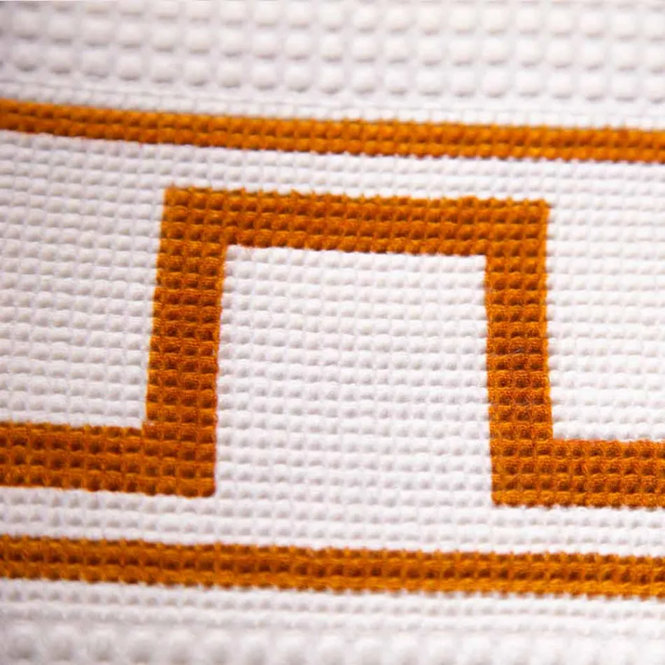 Asciugamano d’Arte Stampato a Mano in Cotone Pezzo Unico Italiano - Marchi Viadurini