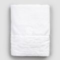 Asciugamano Viso in Spugna di Cotone Bianco con Decoro Geometrico - Gimmy