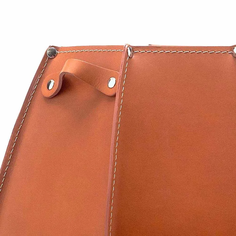 Audrey portaombrelli dal design moderno in cuoio, made in Italy Viadurini