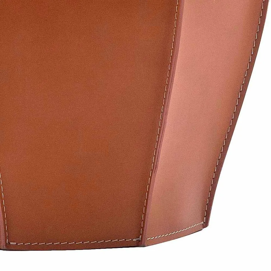 Audrey portaombrelli dal design moderno in cuoio, made in Italy Viadurini