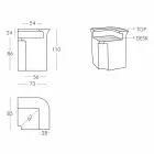 Bancone bar angolare Slide Break Corner luminoso moderno made in Italy Viadurini