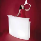 Bancone bar luminoso Slide Break Bar stile moderno fatto in Italia Viadurini