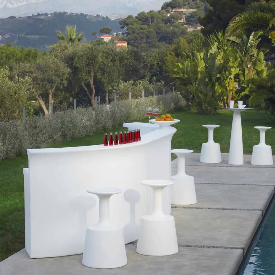 Bancone bar luminoso Slide Break Bar stile moderno fatto in Italia Viadurini