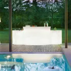 Bancone bar luminoso Slide Break Bar stile moderno fatto in Italia Viadurini