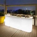 Bancone bar luminoso da giardino design moderno Slide Break Line
