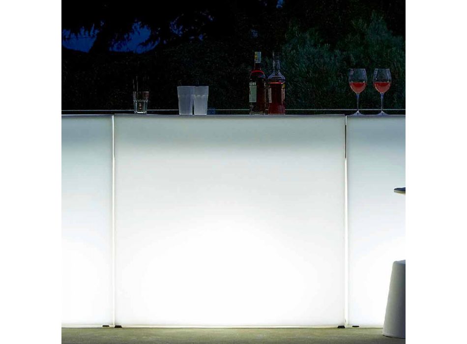 Bancone stile moderno da bar Slide Break Line luminoso  made in Italy