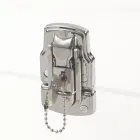 Baule Design in Cristallo Acrilico Trasparente e Acciaio Moderno - Dante Viadurini