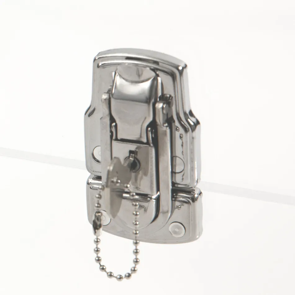 Baule Design in Cristallo Acrilico Trasparente e Acciaio Moderno - Dante Viadurini