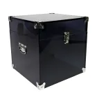 Baule in Cristallo Acrilico Trasparente o Fumè e Acciaio Moderno - Dante Viadurini