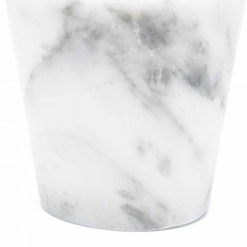 Bicchiere Grappa di Design in Marmo Bianco di Carrara Made in Italy - Fergie