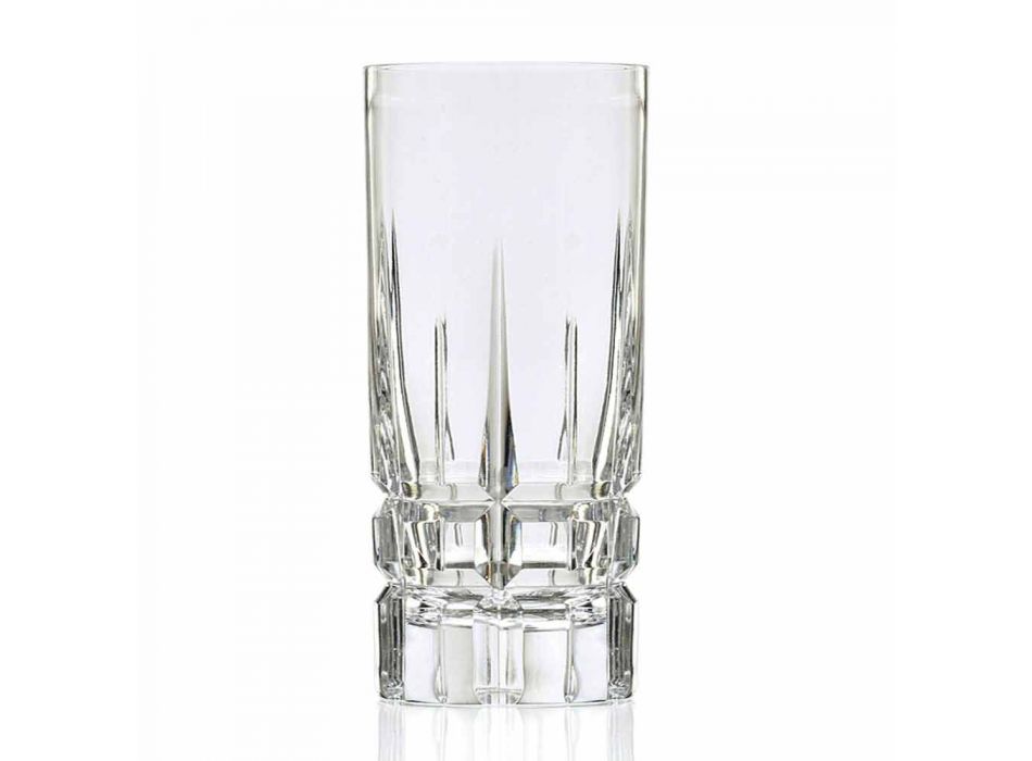 Bicchiere Highball da Cocktail Tumbler Alto 12 Pezzi in Eco Cristallo - Fiucco